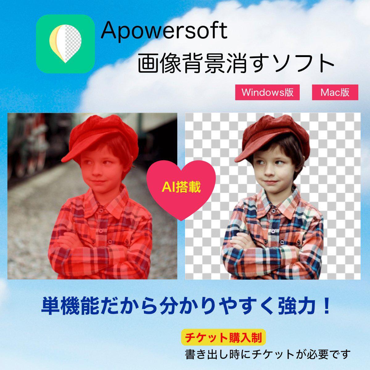 Apowersoft 画像背景消すソフト